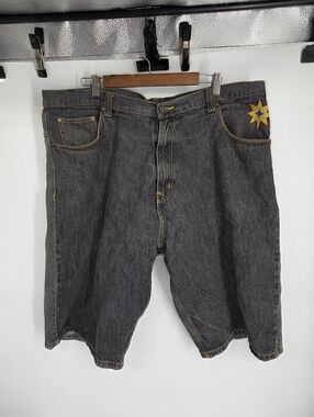 Vintage COOGI Denim Shorts Mens 42 Baggy Jorts Embroidered Y2K Hip Hop Skater 90